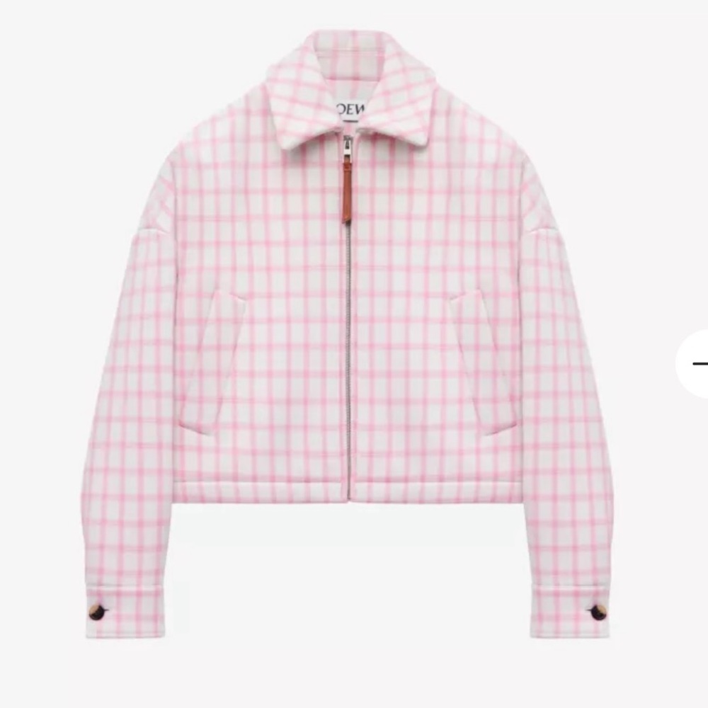 Loewe Gingham Wool Jacket